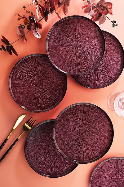 Fecra Set Farfurie Tort Rita 6 Piese Ruby 21 Cm