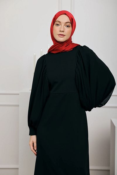 Şehr i sultan Janjan Shawl Detailed Hijab Women's Evening Dress