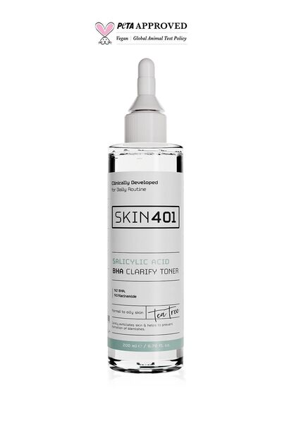 Skin401 %2 Salisilik Asit Bha Arındırıcı, Siyah Nokta Karşıtı Tonik 200ml