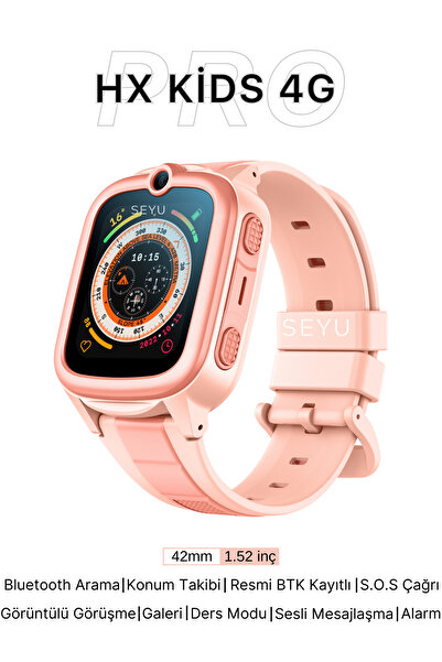 SEYUWATCH HX Kids 4G Pro Sim Kartlı Harvox Akıllı Çocuk Saati Gps Konum Takib...