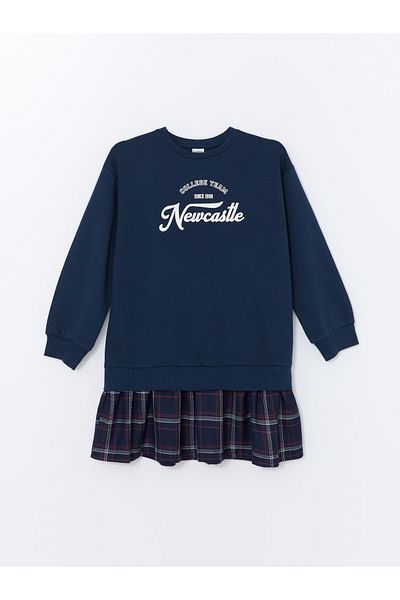 LC Waikiki Girl - Crew Neck Printed Dress