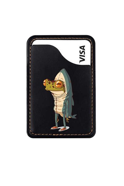 omix X300 X400 X500 X600 X700 X700 X5 X6 X7 X3 X6 X7 Leather Card Holder Case Costumed Frog