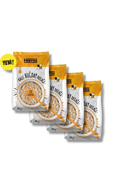 Harras Fiber Source - Honey Wheat Popping 4 Pieces X 250 Gr
