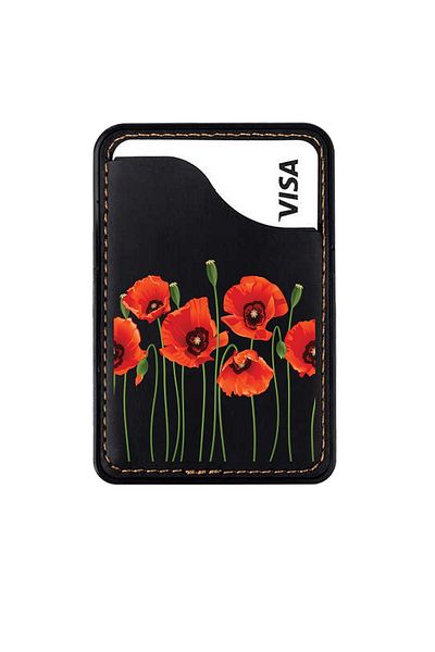 omix X300 X400 X500 X600 X700 X5 X6 X7 X3 X6 X7 Leather Wallet Case Red Poppy