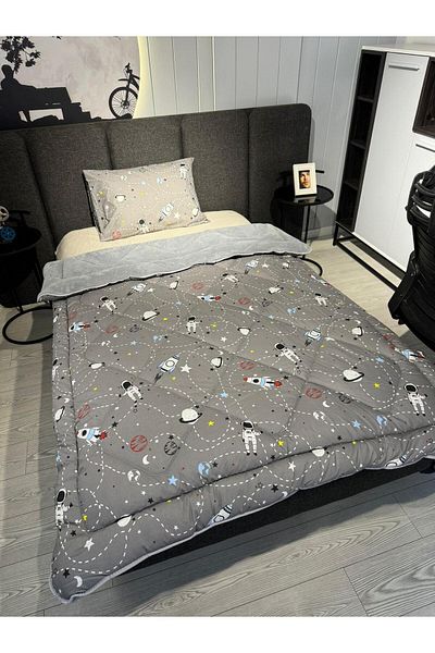 Violacasa Single Double Sided Welsoft Quilt Space Smoked