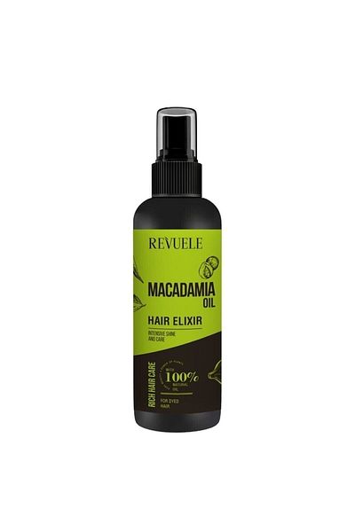 Revuele Protective Macadamia Hair Care Oil with Reflates and Dye Hair 120-ml,