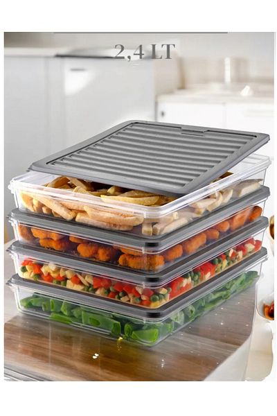 Hane216 Freshbox 4-Piece Storage Set Suitable for Microwave and Diffuser - 2400 ml
