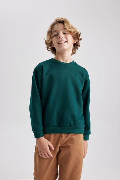 DeFacto Chlapecká mikina Crew Neck - Regular Fit