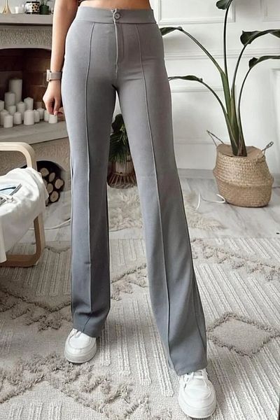 GOZZE High Waist Recovery Women's Trousers 5005 - Striped Flare Leg