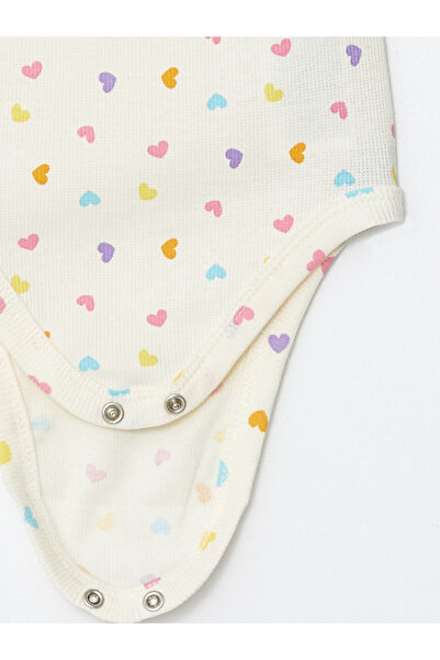 LC Waikiki Napínací body s čtvercovým límcem s potiskem pro holčičku