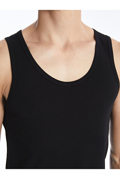 LC Waikiki Ανδρικό χτενισμένο βαμβακερό εσώρουχο - γιακά U, 2 πακέτο