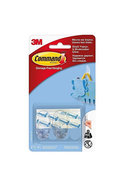 COMMAND Şeffaf Askı Küçük Boy