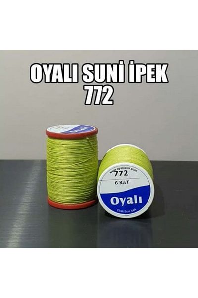 OYALI ΤΕΧΝΗΤΟ ΜΕΤΑΞΩΤΟ ΝΟ:772 - Κλωστή κεντήματος με κέντημα 4 στρώσεων