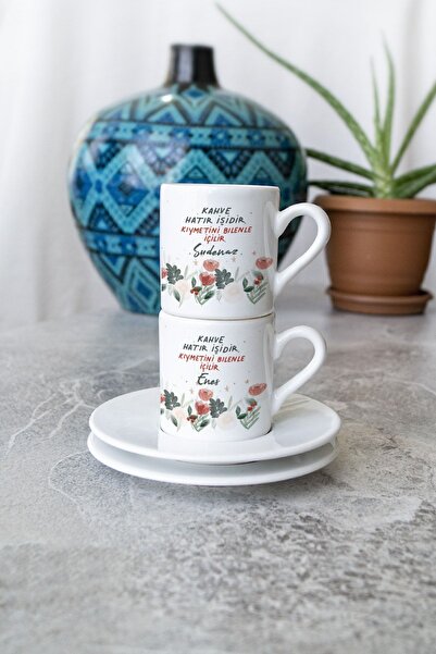 Genel Markalar Kişiye Özel Kahve Hatır Işidir. Kıymetini Bilenle Içilir 2'li ...