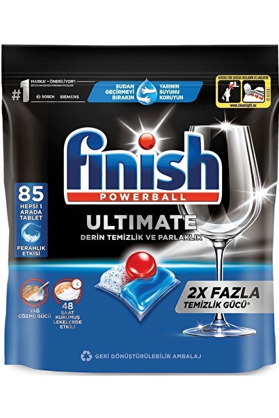 Finish Ultimate Hepsi Bir Arada Bulaşık Makinesi Deterjanı  Kapsül Tablet  85 Adet