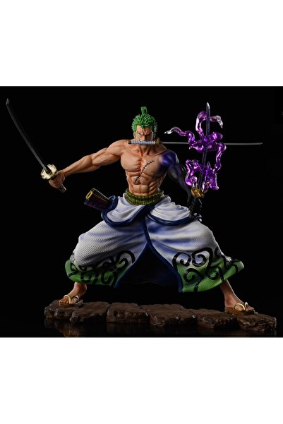 Fillikutum Roronoa Zoro Anime Figür Mor Kılıç Efektli 20 Cm