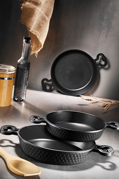 Fecra Bio Casting 3 Piece Casting Granite Sahan Set Black