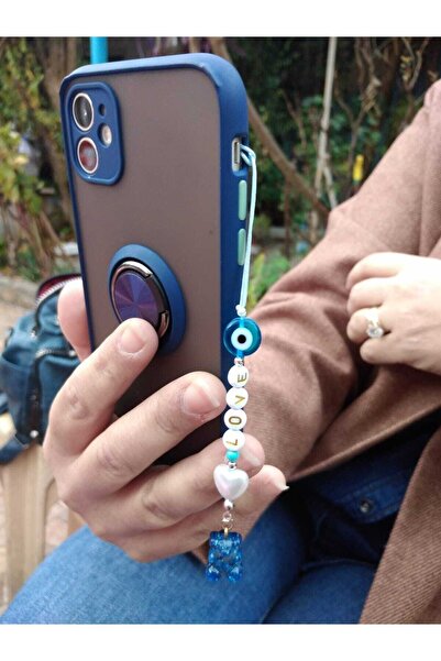 Atolye Ferda Jellyfish Evil Eye Detailed Phone Charm Phone Ornament (love)