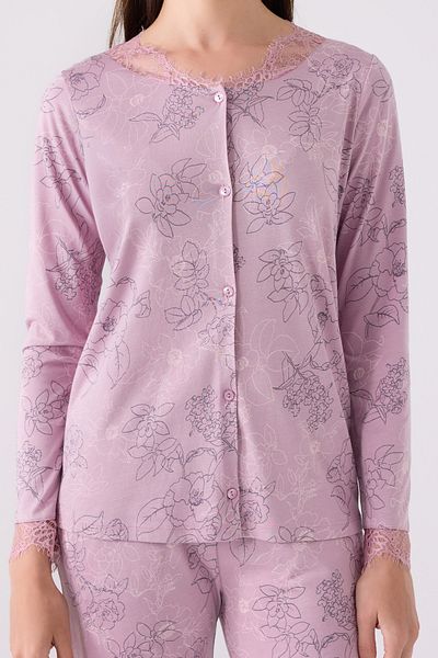 Pierre Cardin 8874 Set de pijamale pentru femei cu nasturi în față