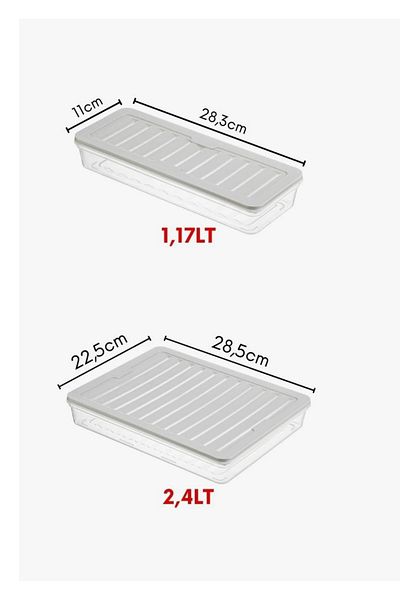 Hane216 Set of 3 Freshbox Storage Container Suitable for Microwave and Diffraction