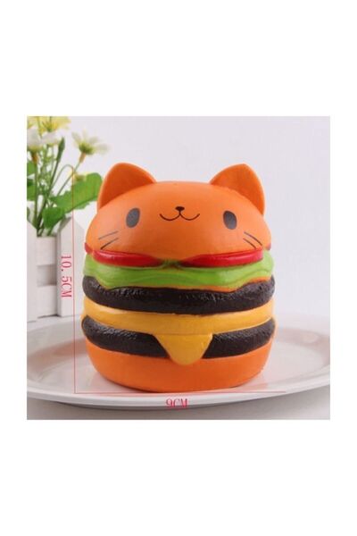 Squishmeez Squishy Hamburger Jumbo Turuncu Sukuşi