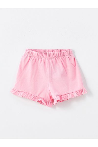 LC Waikiki 2-Piece Basic Elastic Waist Shorts Set for Baby Girl