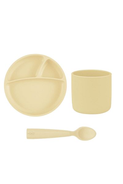 OiOi Mellow Yellow Triple Set (portion+glass mini+namnam