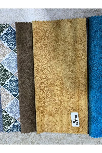 ALFA KUMAŞ VE SUNİ DERİ Dallas Panchi Series Yellow Imported Upholstery Fabric