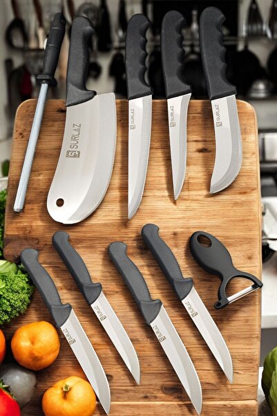 SürLaz Çeyizlik Bıçak Seti Mutfak Bıçağı Meyve Sebze Bıçağı Et Bıçağı Bıçak S...