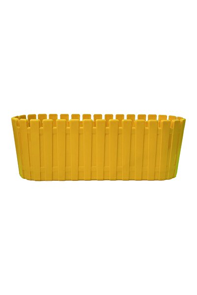 ToXA 0.30 Litre Sarı Akasya Uzun Kaktüs Saksısı Tabaksız Izgarasız Mat Plasti...