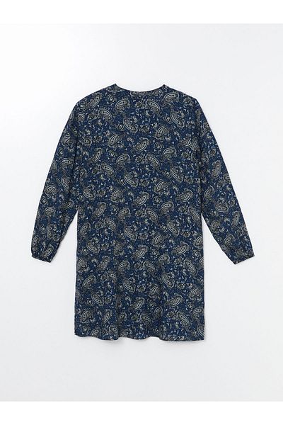 LC Waikiki Patterned Crew Neck Women's Tunic