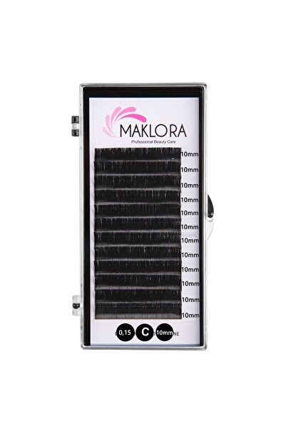 Maklora Volume Ipek Kirpik C Kıvrım 0.07 Kalınlık 10mm Uzunluk 12 Sıra