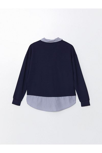 LC Waikiki Ριγέ Oversize πουκάμισο γιακάς Γυναικείο τουνίκ