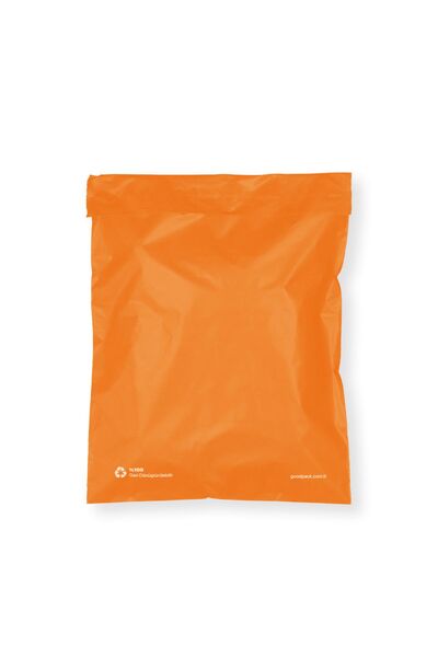 AMBALAJ PAZARI Cepsiz Turuncu Kargo Poşeti 30x37+5 Cm - 100 Adet