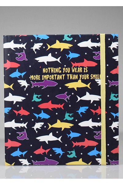 4nio Striped Shark - Thick Cover Notebook