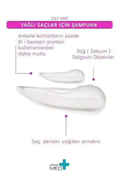 cece med Yağlı Saç Karşıtı Şampuan - Oily Hair Shampoo 300 ml