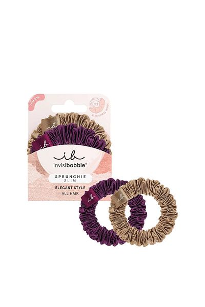 InvisiBooble مشبك شعر Invisibobble Sprunchie Slim The Snuggle is Real مكون من قطعتين