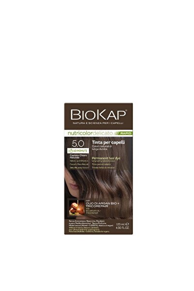 BioKap Nutricolor Delicato Rapid Saç Boyası 135 ml | 5.0 Doğal Açık Kestane