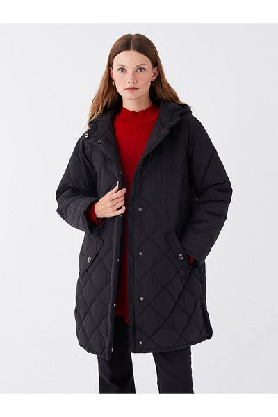 LC Waikiki Women's Quilted Puffer Jacket - Hooded