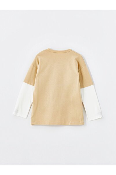 LC Waikiki Baby Boys - Crew Neck και μακρυμάνικο μπλουζάκι με στάμπα μαϊμού