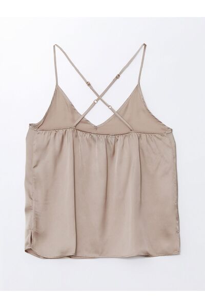 LC Waikiki V-Neck Strappy Women's Shorts Pajama Set