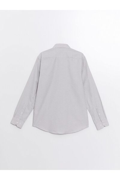 LC Waikiki Ανδρικό πουκάμισο Gabardine με καρό σχέδιο Slim Fit - Μακρυμάνικο
