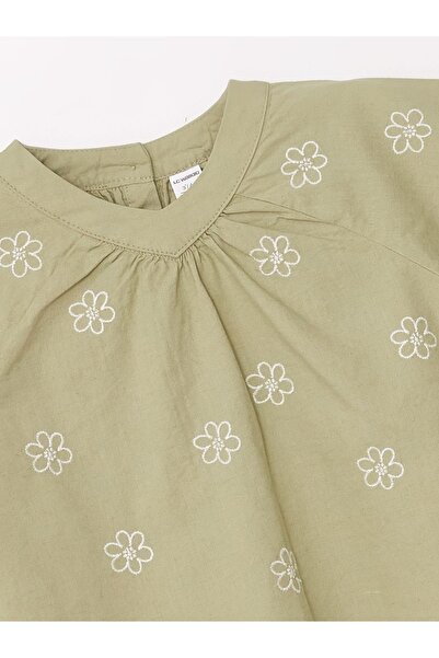 LC Waikiki Crew nyakú, rövid ujjú baba blúz és nadrág szett 2 darabból