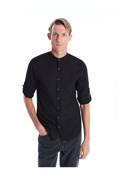 LC Waikiki Ανδρικό πουκάμισο Poplin - Μακρυμάνικο, Slim Fit