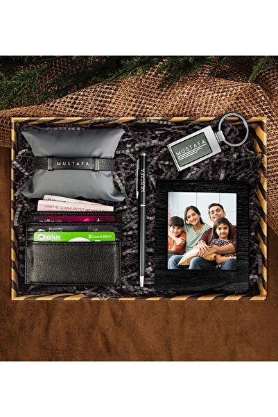 EJOYA Babalar Gününe Özel Kalem & Bileklik & Kartlık & Fotoğraf Çerçevesi Hed...