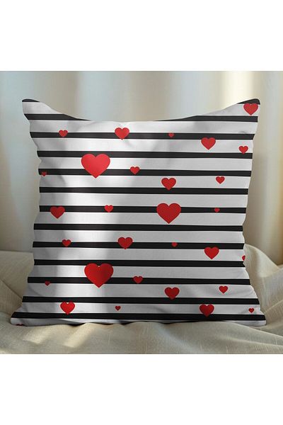 EJOYA Set de 2 perne cu design Love - 45 cm interior și husă de pernă 113410