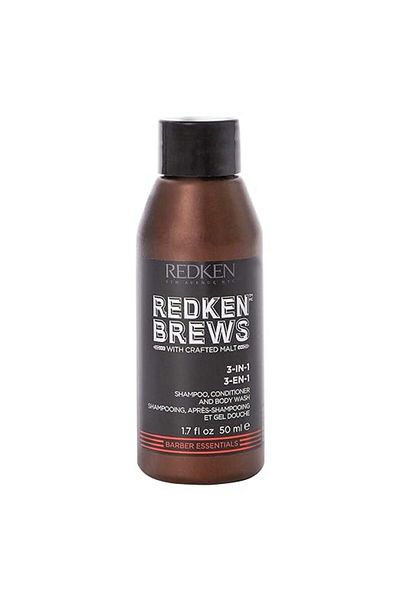 REDKEN شامبو وبلسم وغسول للجسم 3 في 1 للرجال من ريدكين 50مل