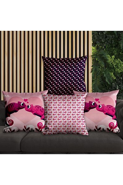 EJOYA 45cm Love Designed 4-piece Pillow and Throw Pillow Cover - 113642