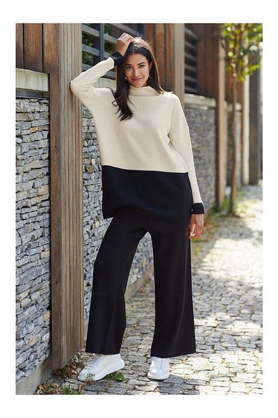 VEGAMOD Winter Color-Transitioned Loose Double Knitwear Set - Hijab Women