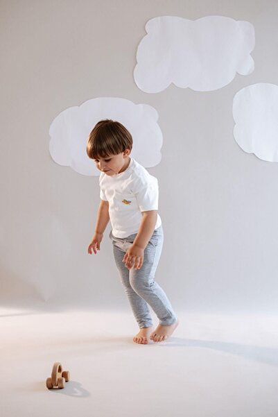 C&City Erkek Çocuk Düz Paça Eşofman Altı 762 Gri